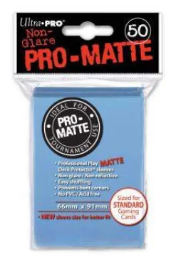 Kortlommer^PRO-Matte Light Blue Standard Size Sleeves (50)