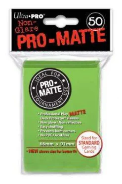 Kortlommer^PRO-Matte Lime Green Standard Size Sleeves (50)