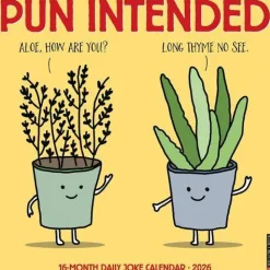 Willow Creek Press Kalendere^Pun Intended 2026 Wall Calendar