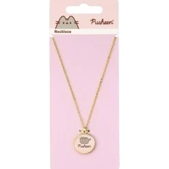 Smykker|Smykker^Pusheen Pink Enamel Disc Necklace