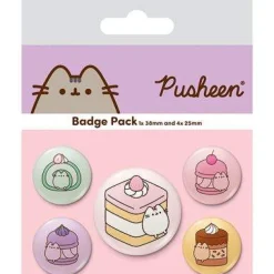 Buttons^Pusheen Sweets Badge Pack