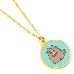 Pusheen with Pizza Gold Necklace* Smykker|Smykker