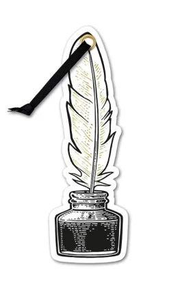 Bokmerker^Quill and ink