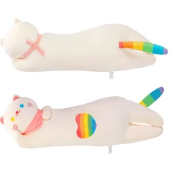 Mewaii Bamser Og Kosedyr^Rainbow Cat Plush Figure 60 cm