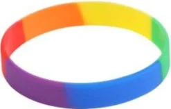Pride Rainbow Colours Silicone Bracelet* Smykker|Smykker