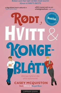 Casey McQuiston Rødt, hvitt & kongeblått* Bøker På Norsk