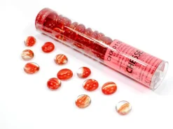 Chessex Tilbehør^Red Catseye Glass Stones (40+) Counter