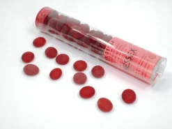 Chessex Red Frosted Glass Stones (40+) Counter* Tilbehør