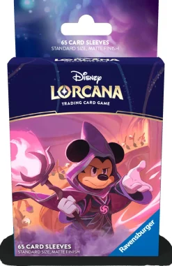 Reign of Jafar Lorcana TCG Reign of Jafar Mickey Mouse Wayward Sorcerer Standard Size Sleeves (65)* Kortlommer|Disney Lorcana