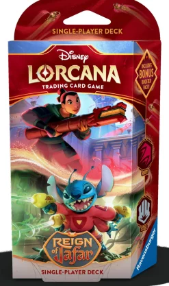 Reign of Jafar Lorcana TCG Disney Lorcana^Reign of Jafar Ruby & Steel (Mulan & Stitch) Starter Deck