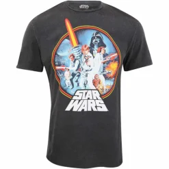 Star Wars T-Skjorter^Retro Circle Acid Wash T-Shirt