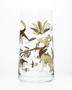 Science Homeware Glass^Retro Paleontology Drinking Glass