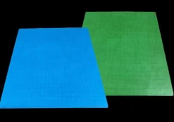 Chessex Reversible Battlemat Blue/Green 1 inch Squares Battlemat* Kart & Battlemaps
