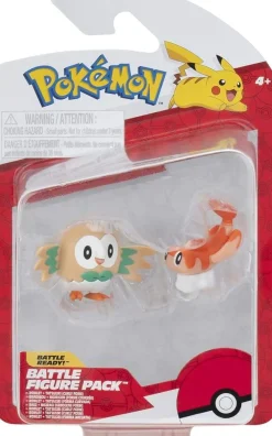 Samleobjekter^Rowlet and Tatsugiri Battle Feature Figure 2-Pack