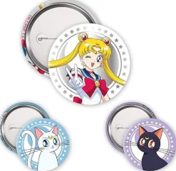 Sailor Moon, Luna & Artemis Badge Pack* Buttons