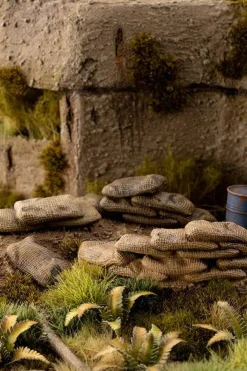 Gamers Grass Sandbag Barricades Basing Bits* Basing & Modellering