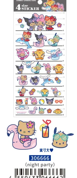 Sanrio Night Party Sticker* Klistremerker