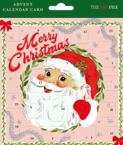 Kort, Bursdag & Anledning^Santa Face Advent Card