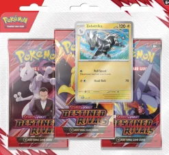 Scarlet & Violet Destined Rivals Pokémon Trading Card Game^Zebstrika 3P Blister Pack
