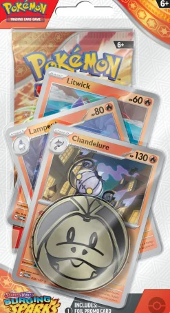 Scarlet & Violet Surging Sparks Chandelure 1P Premium Checklane Pack* Pokémon Trading Card Game