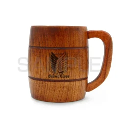 Scout Regiment Barrel-Shaped Wooden Mug* Krus