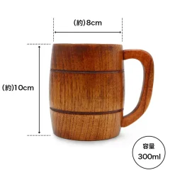 Scout Regiment Barrel-Shaped Wooden Mug* Krus