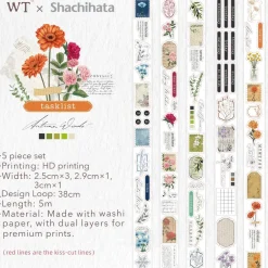 Tilbehør^Seasonal Splendor Washi Tape Sticker Set