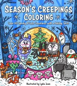 Lydia Jean Season's Creepings Coloring: Color 60 Spooky & Cute Creatures with a Holiday Twist* Tegnebøker|Tegne & Male