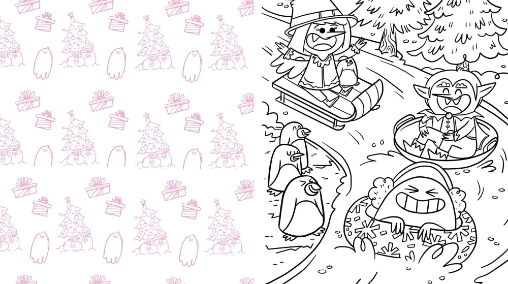 Lydia Jean Season's Creepings Coloring: Color 60 Spooky & Cute Creatures with a Holiday Twist* Tegnebøker|Tegne & Male