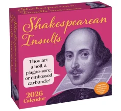 Andrews McMeel Publishing Shakespearean Insults 2026 Day-to-Day Calendar* Kalendere