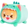 Mewaii Bamser Og Kosedyr^Shiba Inu with Dino Hoodie Fluffy Family Plush Figure 20 cm