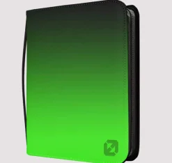 Album, Ark & Permer^Shield+ Black/Neon Green Topload Card Binder for 216 Cards