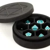 Metallic Dice Games Silicone Round Dice Case Black* Boks