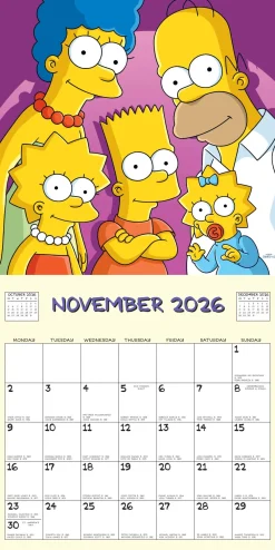 Kalendere^Simpsons 2026 Square Calendar