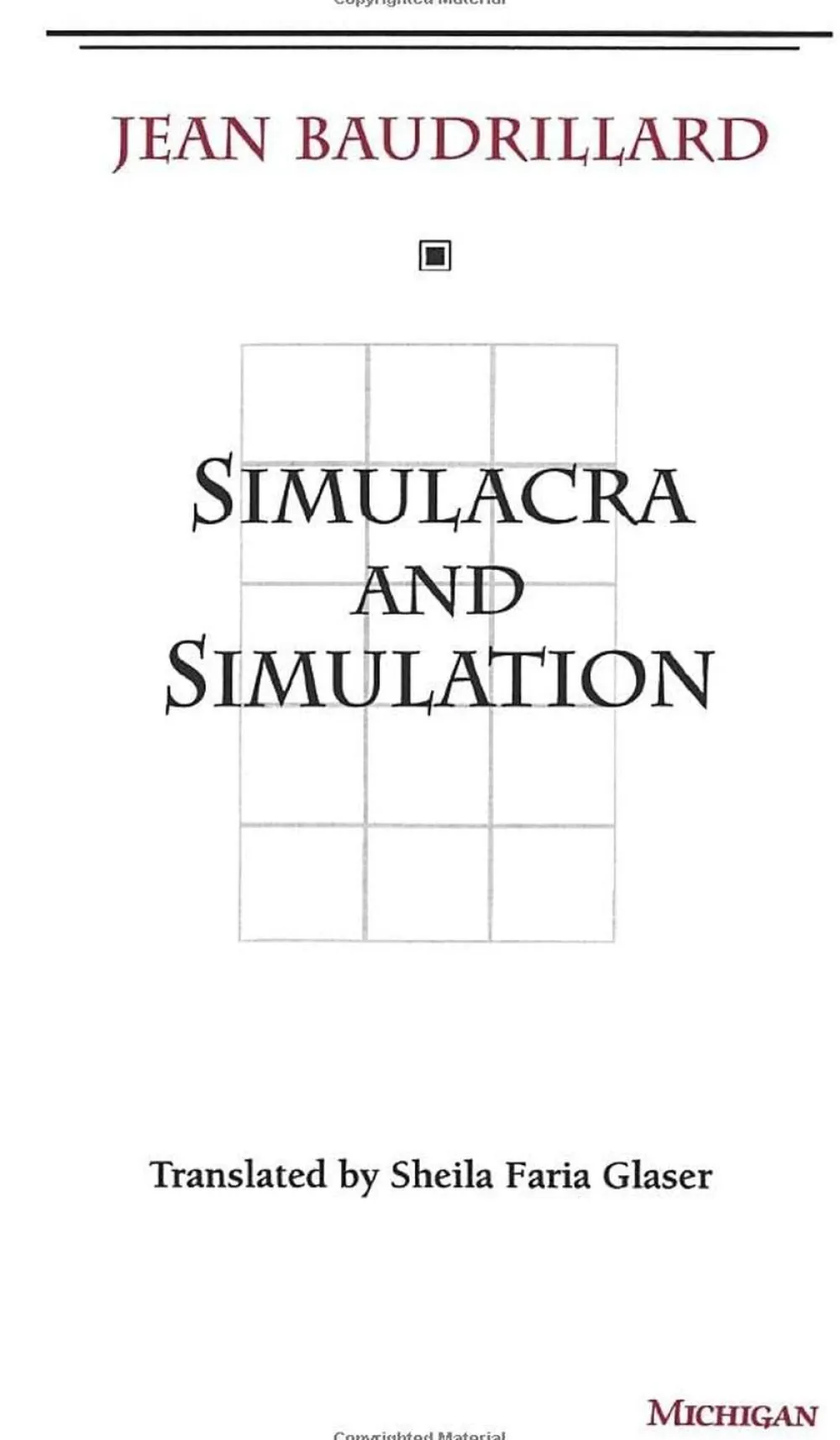 Jean Baudrillard Simulacra and Simulation* Filosofi & Livsstil