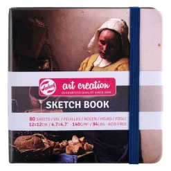 Art Creation Skissebok Tegne- & Maleutstyr^Skissebok m/strikk 140g 12x12cm Milk Maid