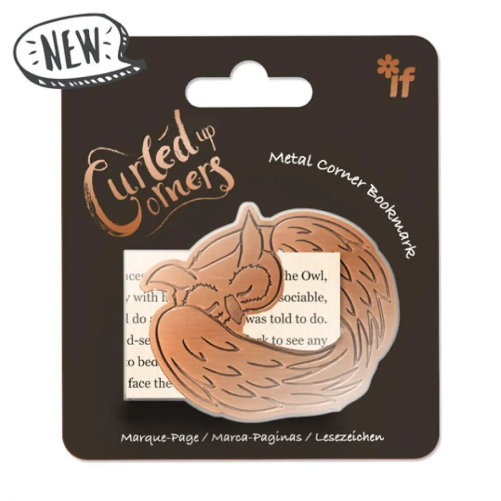 Curled up Corners Bookmarks Bokmerker^Sleepy Owl - Curled up Corners Bookmark