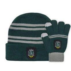 Harry Potter Slytherin Kids Beanie & Gloves* Hodeplagg