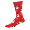 Socksmith Sokker & Fottøy|Julepynt^Smiling Snowmen Red Socks (40-46)