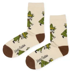 Moomin, Mummitrollet Sokker & Fottøy^Snufkin Beige Women's Socks (35-42)