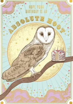 Kort, Bursdag & Anledning^Soulmates Absolute Hoot Birthfday Card