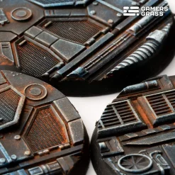 Gamers Grass Basing & Modellering^Spaceship Corridor Bases Round 50 mm (3)