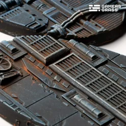 Gamers Grass Basing & Modellering^Spaceship Corridor Bases Oval 75 mm (3)