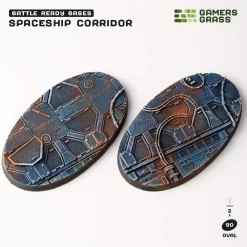 Gamers Grass Spaceship Corridor Bases Oval 90 mm (2)* Basing & Modellering