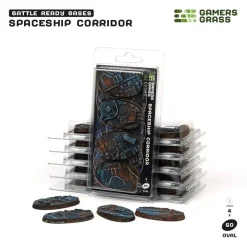Gamers Grass Spaceship Corridor Bases Oval 60 mm (4)* Basing & Modellering