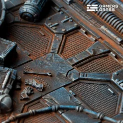 Gamers Grass Basing & Modellering^Spaceship Corridor Bases Round 100 mm (1)