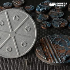 Gamers Grass Basing & Modellering^Spaceship Corridor Bases Round 100 mm (1)