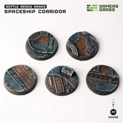 Gamers Grass Spaceship Corridor Bases Round 40 mm (5)* Basing & Modellering