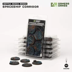 Gamers Grass Spaceship Corridor Bases Round 40 mm (5)* Basing & Modellering
