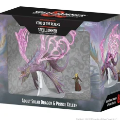WizKids Spelljammer Adult Solar Dragon & Xeleth Icons of the Realms Premium Painted Miniatures* Monstere